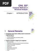 CIVL 337: Computer Methods of Structural Analysis