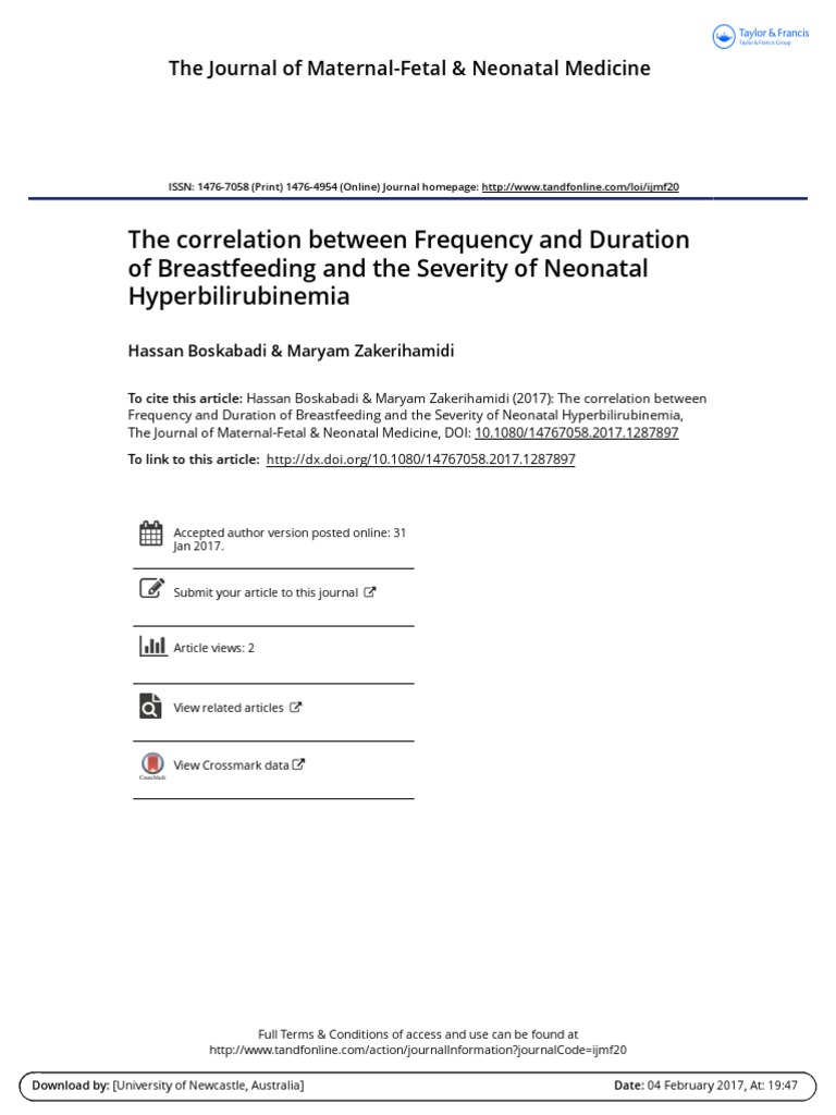 Jaundice Eating PDF Breastfeeding Breast Milk