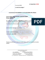 Credenciales de Acceso Plataforma Web SRD-178