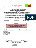 Problème de Maladie Par Excès Et Carence Alimentaire