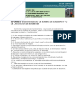 INFORME #4 Mantenimiento de Bombas de Sumidero Estacion #4