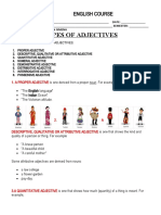 Types of Adjectives: English Course