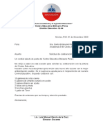 Carta de Solicitud