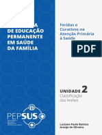 Texto Feridas e Curativos - Unidade 2 (Atenção Primária À Saúde)