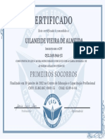 Certificado - Primeiros Socorros