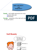 DENSITY and POROSITY of SOILS