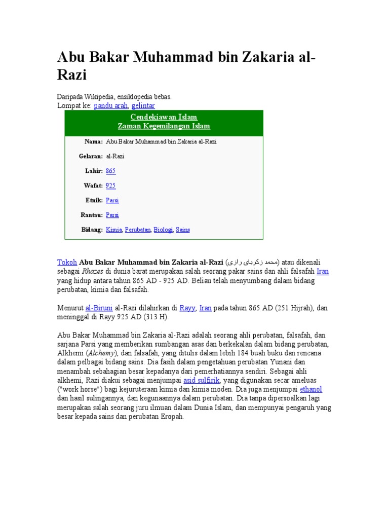 Al Razi | PDF