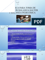 Técnica para Toma de Peso Con Balanza Salter