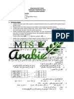 Soal PAT Bahasa Arab MTs Kelas 7 TP 2020-2021 - MTs Arabic