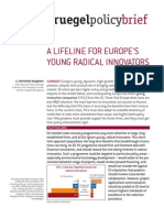 A Lifeline For Europe'S Young Radical Innovators: Bruegelpolicy