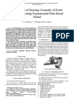 Predication of Steering Geometry of Front
