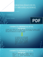 La Prosocialidad en El Ámbito Organizacional