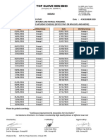 Memo Year 2021 Working Saturday Schedule (Office Staff or MM Level and Above)