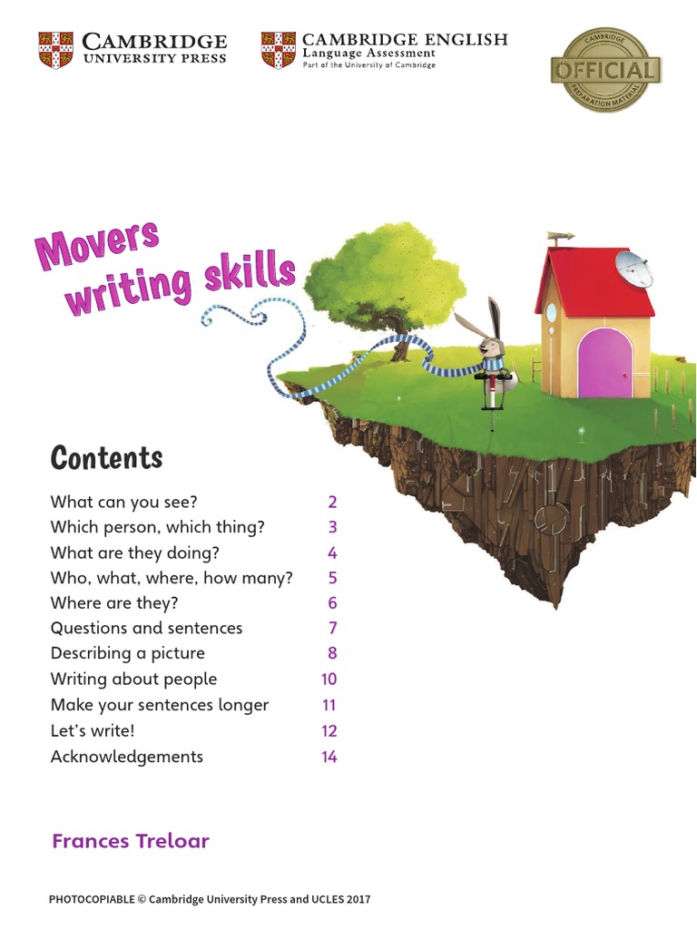 Movers Writing Skills Booklet | PDF