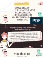 Q1 - W2 (Pagbibigay-Kahulugan Sa Mga Talinghaga, Eupemistiko o Masining Na Mga Pahayag)