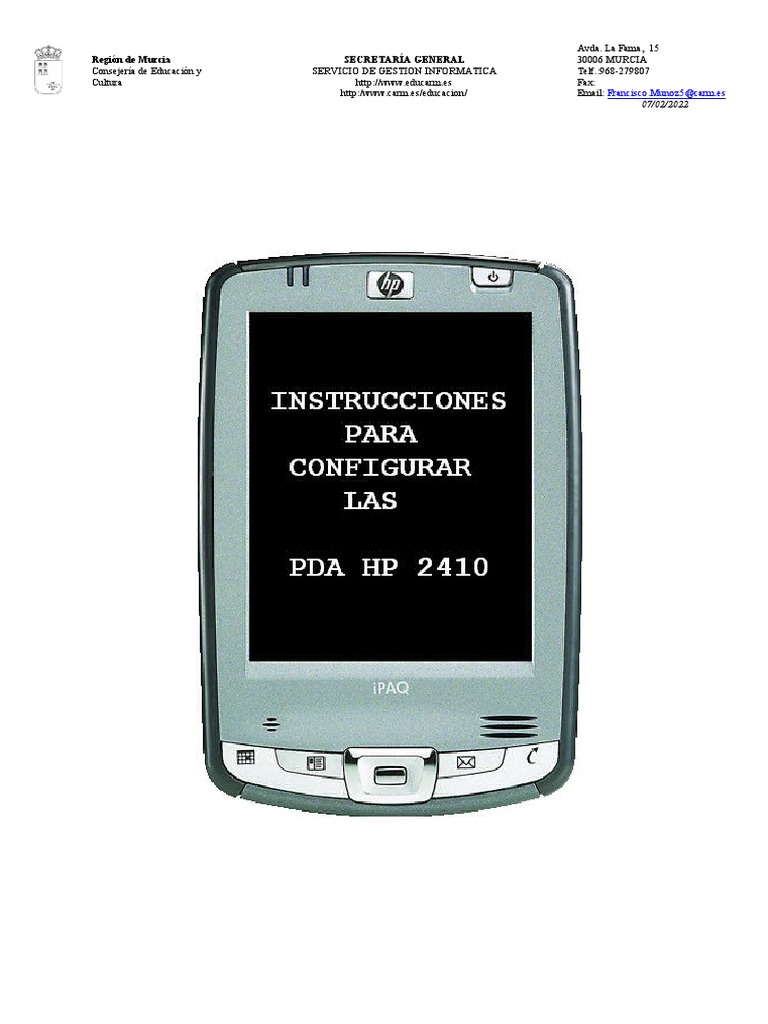 Guía de Configuración de PDA en Murcia | PDF | Redes | Internet y web