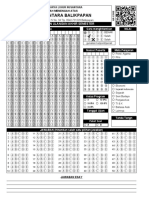 LJK Format Folio F4 Pilihan Ganda Dan Essay