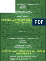 Vještačka inteligencije vs. ljudska inteligencija