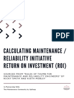 Calculating Maintenance and Reliability