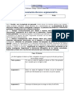 Lenguaje - 7° - Ficha de Discurso Argumentativo