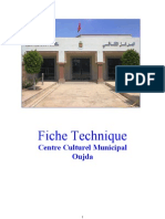 Fiche Technique Centre Culturel Oujda