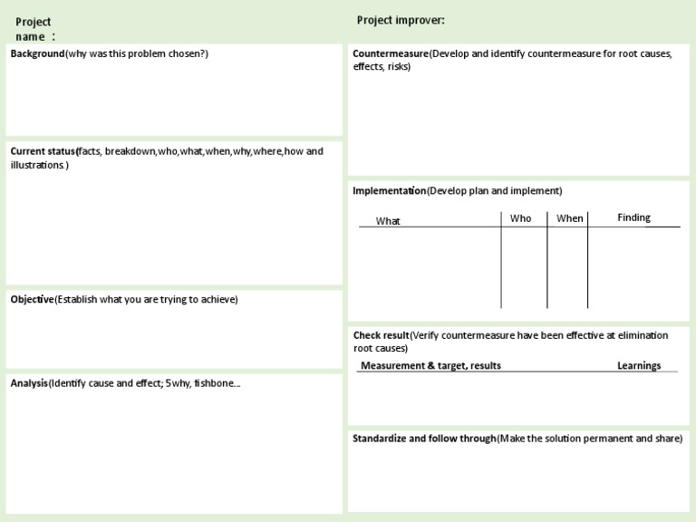 Problem-Solving Project Framework | PDF | Career & Growth