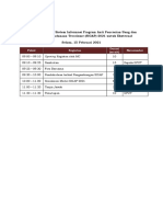 Jadwal Sosialisasi SIGAP Eksternal 15 Februari 2021