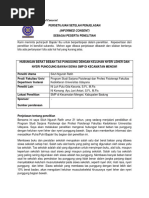 Contoh Lembar Informasi Penelitian Dan Informed Consent KEPK UMP | PDF