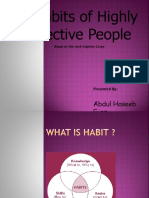 8 Habits of Highly Effective People: Abdul Haseeb Ejaz