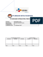 SOP BSW-CJ 01 Secuirty Inbound Process