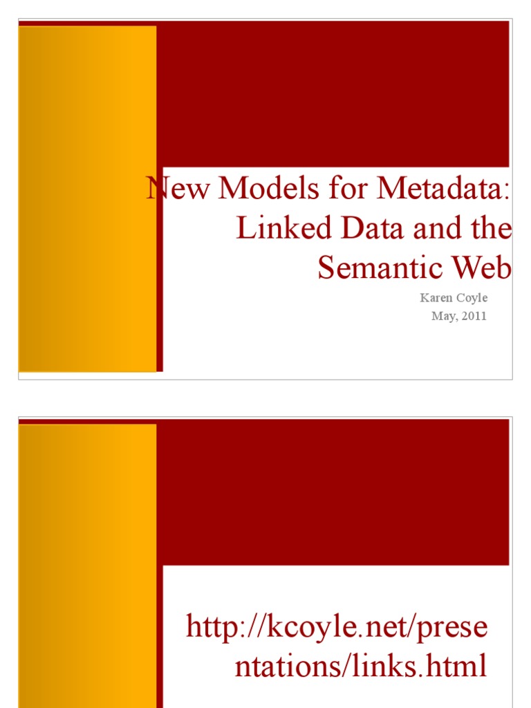 Linked Data and Semantic Web Models | PDF | Metadata | Web Standards