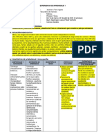 ESQUEMA UNIDAD o EXPERIENCIA DE APRENDIZAJE 1 CCSS 1°