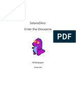 Solanadino: Enter The Dinoverse: Whitepaper