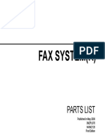 Fax System R Parts List Ver 0