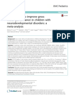 Interventions To Improve Gross Motor Performance in Children With Neurodevelopmental Disorders A Meta Analysis