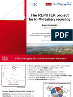The REPUTER Project: For Ni-MH Battery Recycling