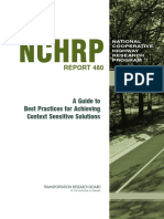 NCHRP: A Guide To Best Practices For Achieving Context Sensitive Solutions