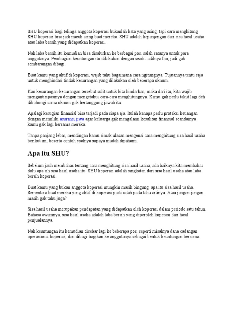 Pengertian Shu Pdf