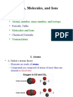 Atoms, Molecules, and Ions