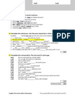 File Test 7 Grammar, Vocabulary, and Pronunciation A: Grammar 1 Underline The Correct Word or Phrase