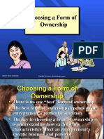 Choosing A Form of Ownership