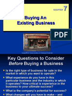 Buying An Existing Business