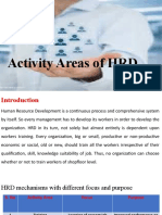 Activity Areas of HRD