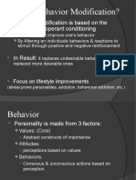 Behavior Modification Is Based On The Principles of Operant Conditioning