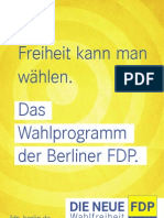 Wahlprogramm FDP Berlin 2011