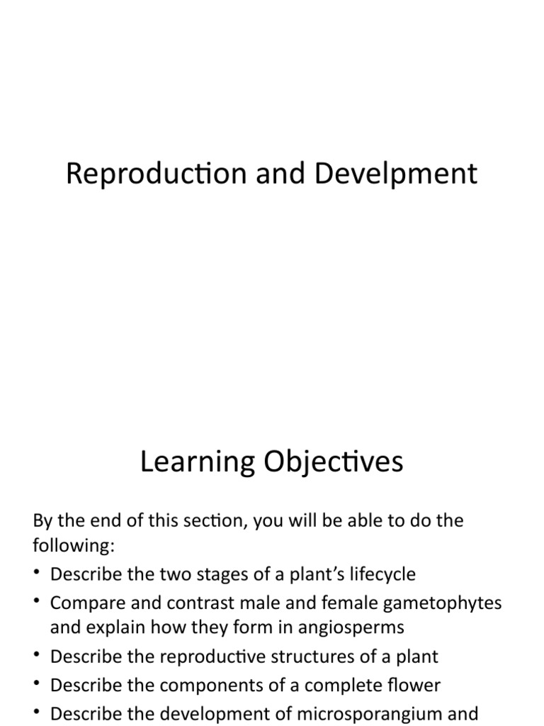 Reproduction and Develpment | PDF