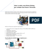 Membuat Robot Avoider Atau Robot Halang Rintang Dengan Arduino Dan Sensor Ultrasonic