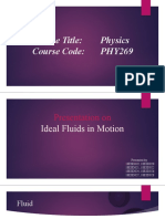 Physics Course on Ideal Fluids in Motion