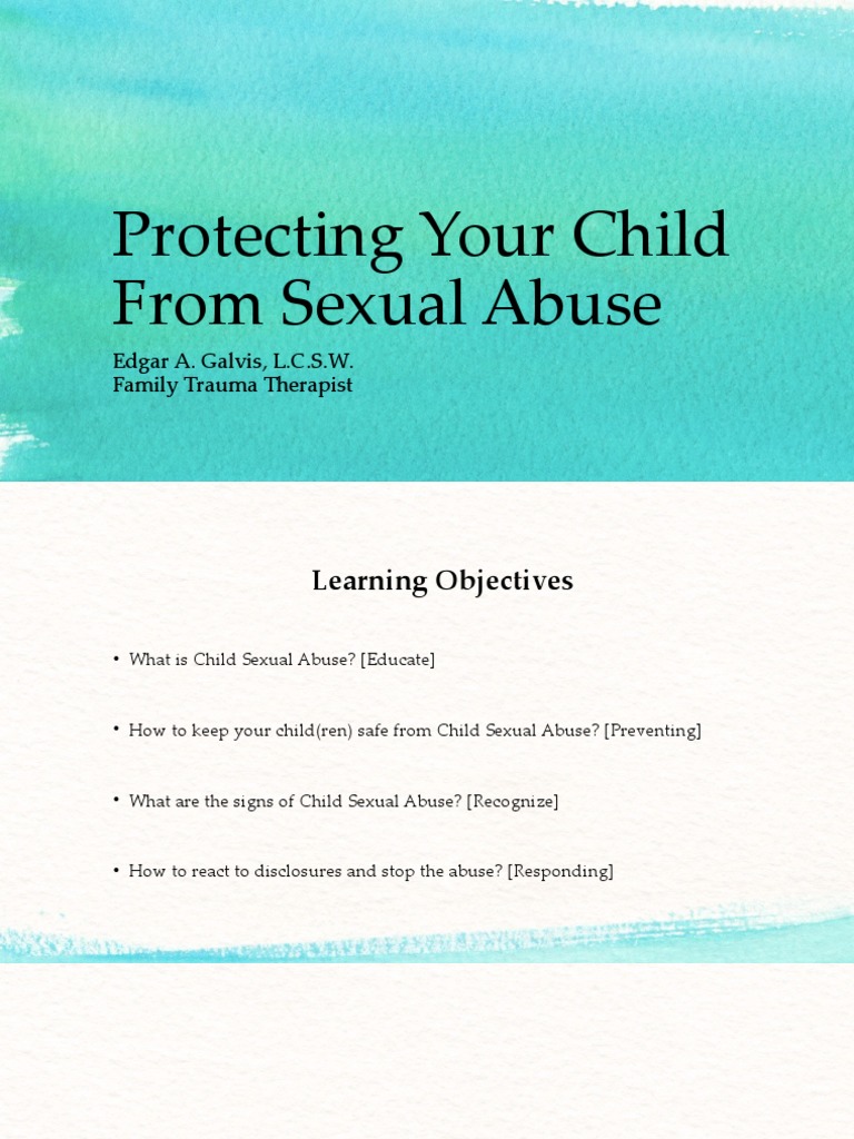 Child Sexual Abuse: Prevention & Awareness | PDF | Child Sexual Abuse ...