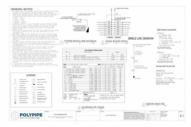 Electrical Single Line Diagram | PDF